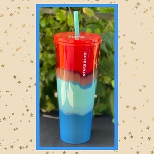 Ombré Multicolored Starbucks Tumbler